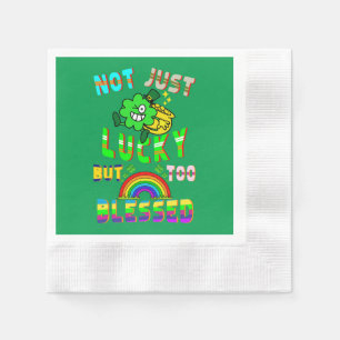 Not Just Lucky But Too Blessed Napkin