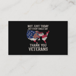 Not Just Today But Every Single Day Thank You Vete Business Card