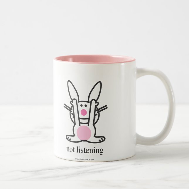 Not Listening Two-Tone Coffee Mug (Right)