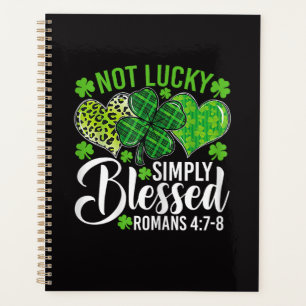 Not Lucky Simply Blessed Christian Planner