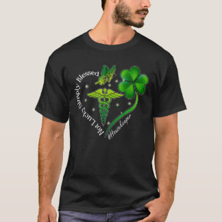 Not Lucky Simply Blessed Housekeeper St. Patrick D T-Shirt