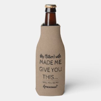 Not Me - Funny Groomsman Proposal Bottle Cooler