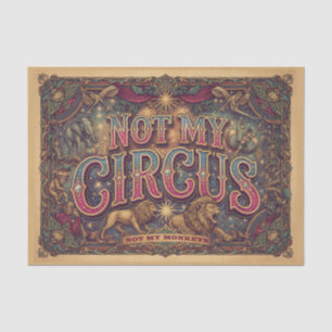 Not My Circus! Not My Monkeys! Lions & Elephants Tissue Paper