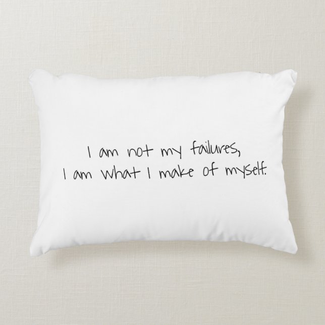 Not My Failures Accent Pillow (Front)
