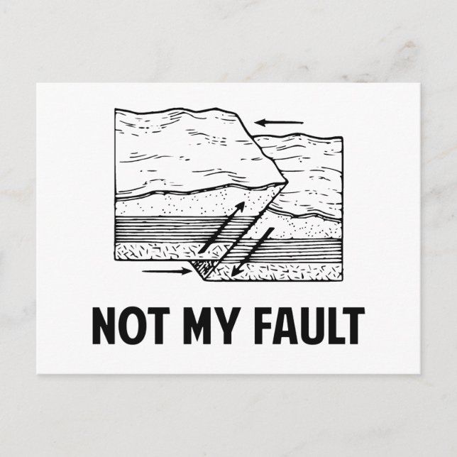 Not My Fault Postcard (Front)