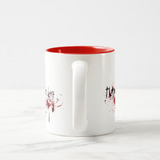 Not my fault Two-Tone coffee mug