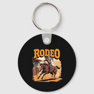 Not My First Rodeo Horse Country Western Vintage M Keychain