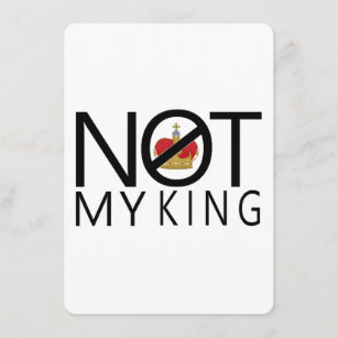 Not My King Enclosure Card