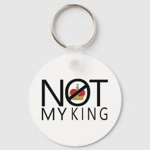 Not My King Keychain