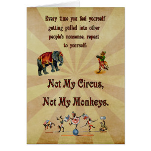 Not My Monkeys, Not My Circus