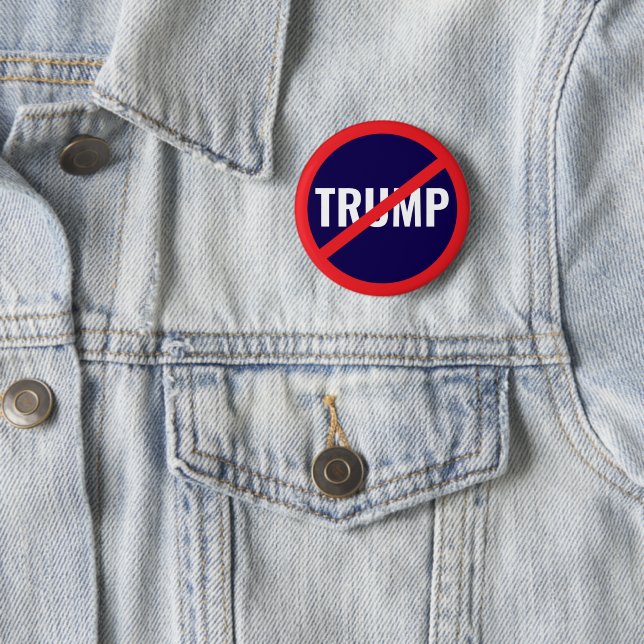 Not My President – Anti-Trump Protest 2 Inch Round Button (In Situ)