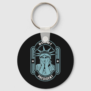 Not My President Impeach Trump Resist Anti Trump Keychain