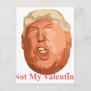 not my valentine holiday postcard