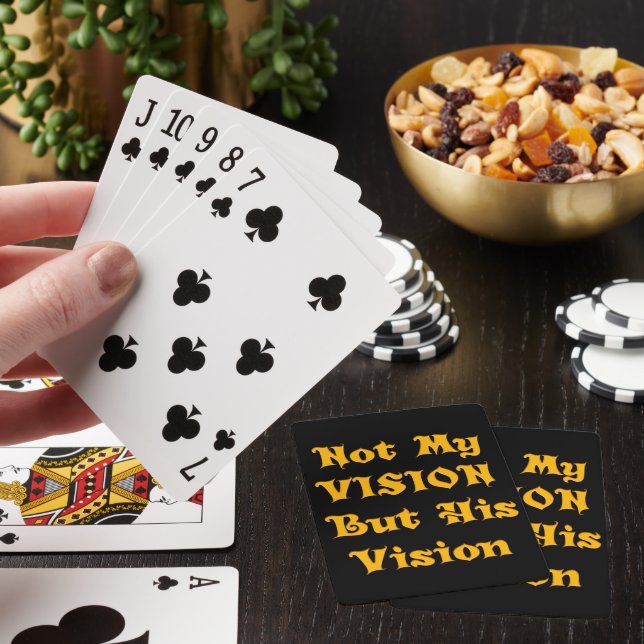 Not my Vision but His Vision Playing Cards (In Situ)