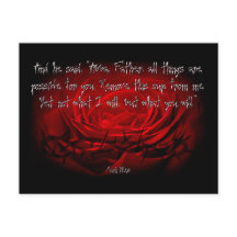 Not My Will But Yours Be Done Mark 14:36 Scripture