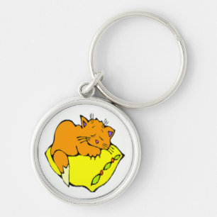 not now....i'm busy sleeping keychain