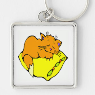 not now....i'm busy sleeping keychain