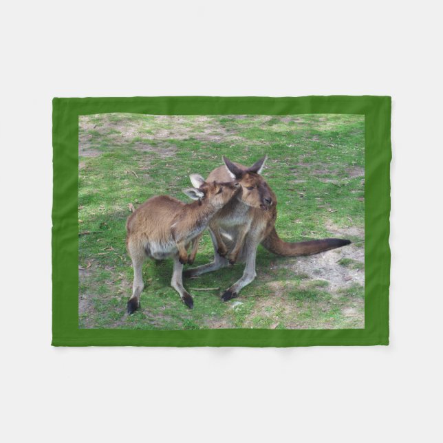 Not Now Skippy Fleece Blanket (Front (Horizontal))