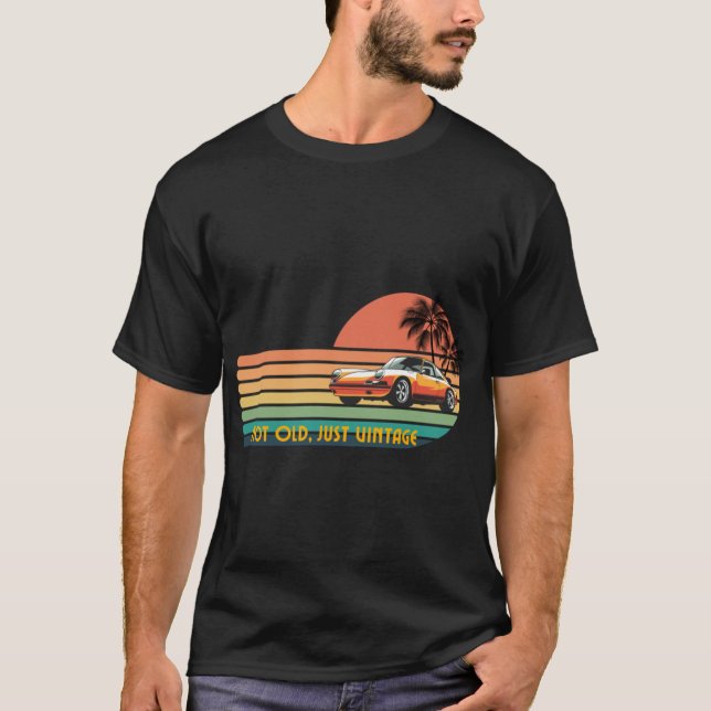 Not Old Just Vintage Retro Design T-Shirt (Front)