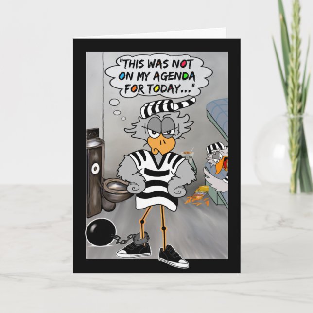 Not on my agenda: Jailbird card (Front)
