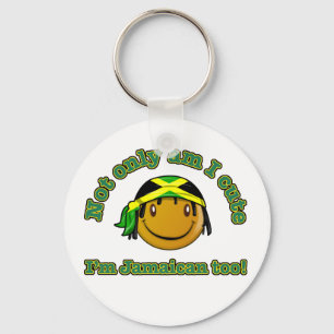 Not only am i cute I'm Jamaican too Keychain