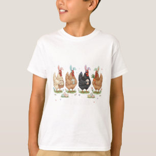 Not Our Job Funny Chickens Egg Hunter Bunny Happy  T-Shirt