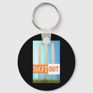Not Out Cricket Jersey Cricket India Colors  Keychain