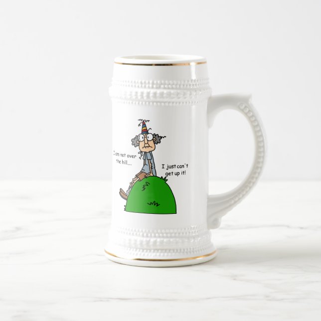 Not Over the Hill Humour Beer Stein (Right)
