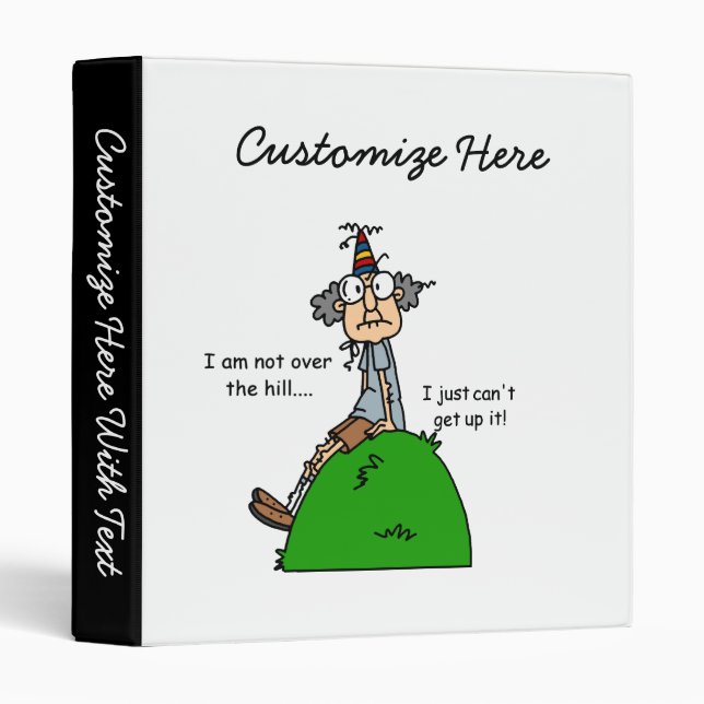 Not Over the Hill Humour Binder (Front/Spine)