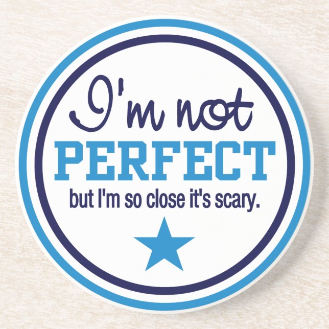 NOT PERFECT coaster - blue (Front)