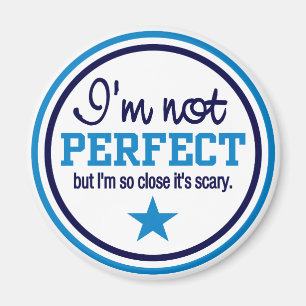 NOT PERFECT magnet - blue
