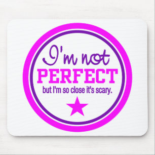NOT PERFECT mousepad - pink / purple