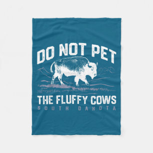 Not Pet Fluffy Cows National Artwork Fleece Blanket