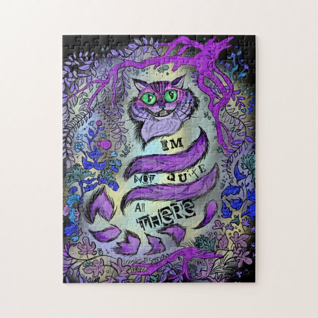 Not Quite All There, Crazy Cat Jigsaw Puzzle (Vertical)