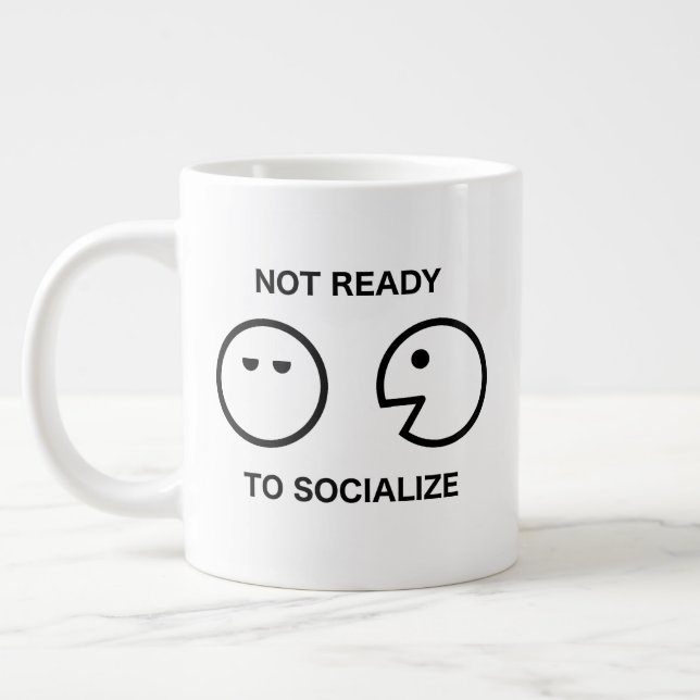 Not Ready to Socialize 20oz Mug (Left)