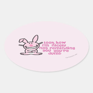 Not Reminding You Oval Sticker