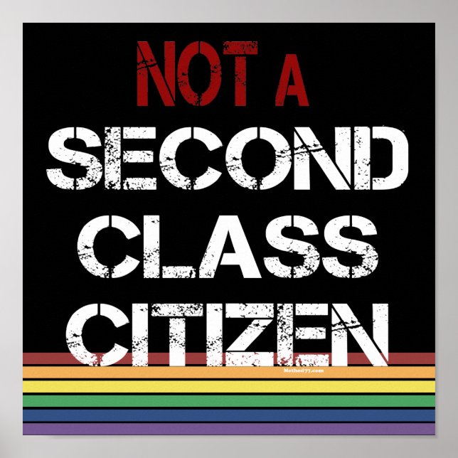 Not Second Class Citizen Posters (Front)