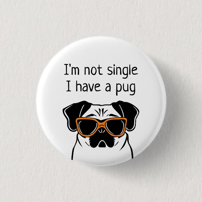 Not Single 1 Inch Round Button (Front)