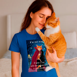 Not Single, I Have a Cat, Editable Cat Fun Quote  Tri-Blend Shirt