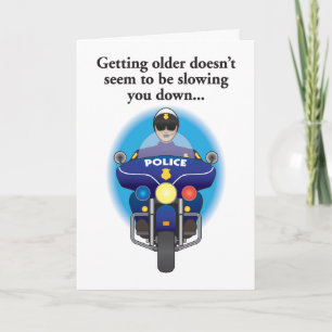 Not slowing down humourous birthday card