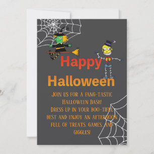 Not-So-Spooky Kids Halloween Party Invitation
