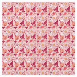 Not So Spooky Pink Halloween Cute Ghosts Repeat Fabric