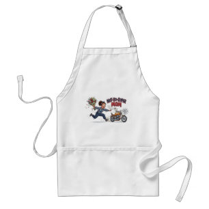 Not-So-Super Mom Funny Cartoon Standard Apron
