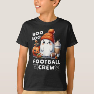 Not Spooky Halloween Boo Football Crew Funny Ghost T-Shirt