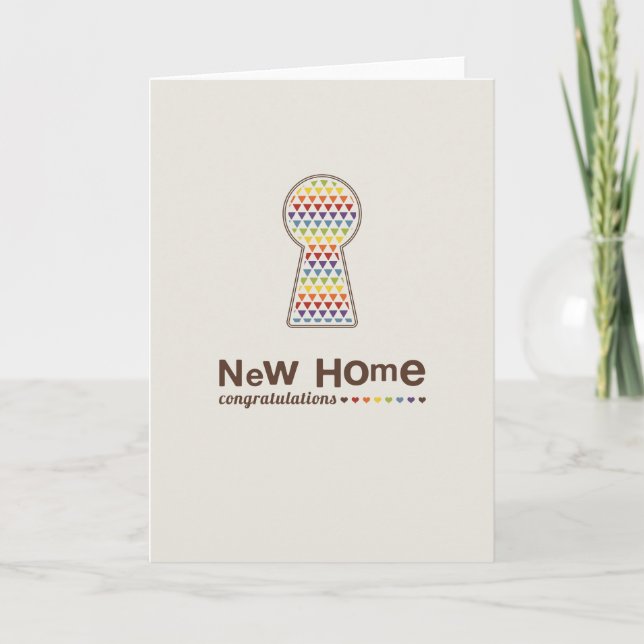 Not Straight Design 'A New Home' Card (Front)