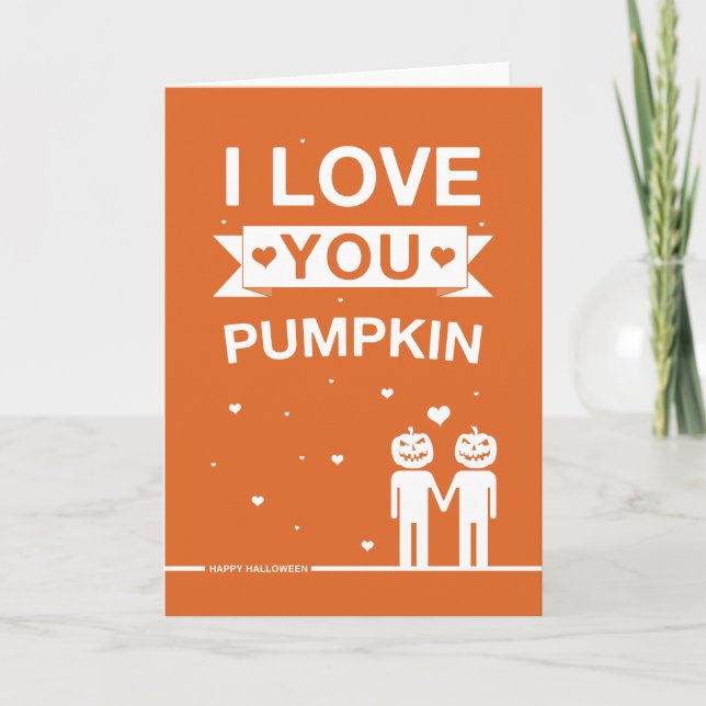 Not Straight Design Halloween Card (Front)