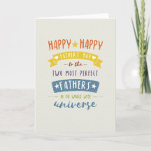 Not Straight Design Happy Father's Day Card
