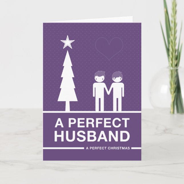 Not Straight Design Perfect Husband Card (Front)