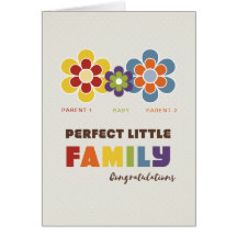 Not Straight Design - Perfect little Family card