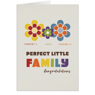 Not Straight Design - Perfect little Family card